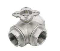 Stainless Steel Three-Way High Platform Ball Valve