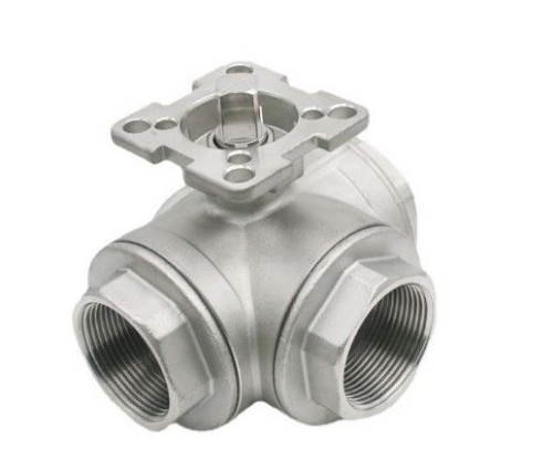 Stainless Steel Three-Way High Platform Ball Valve
